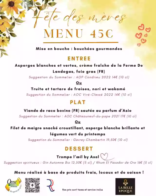 La Belle Époque - Restaurant Bagnoles de l'Orne - restaurant sympa BAGNOLES-DE-L'ORNE